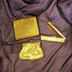 Whiting & Davis wallet, coin purse & comb set